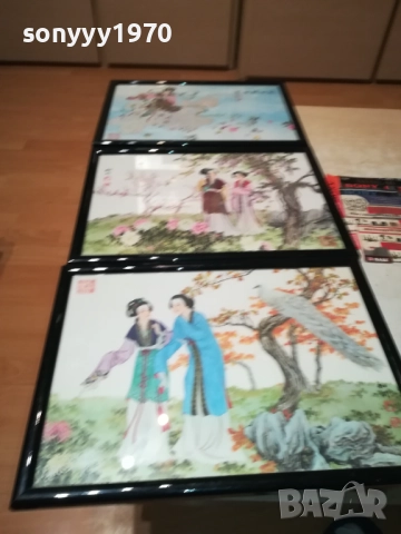 JAPAN X3-ЯПОНСКИ МОТИВИ-КАРТИНИ РАМКИ СТЪКЛО 0110251830