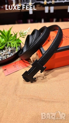 Hermes ⚜️ Естествена Кожа , снимка 7 - Колани - 53396578