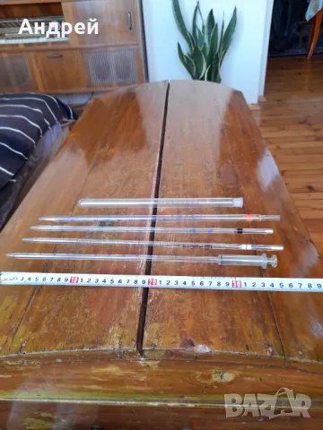 Стари стъклени пипети, снимка 2 - Други ценни предмети - 49131400