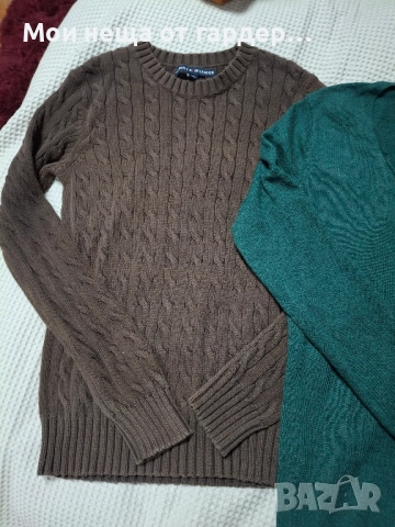 Tommy Hilfiger вълнен фин пуловер, рС, снимка 7 - Блузи с дълъг ръкав и пуловери - 52333730