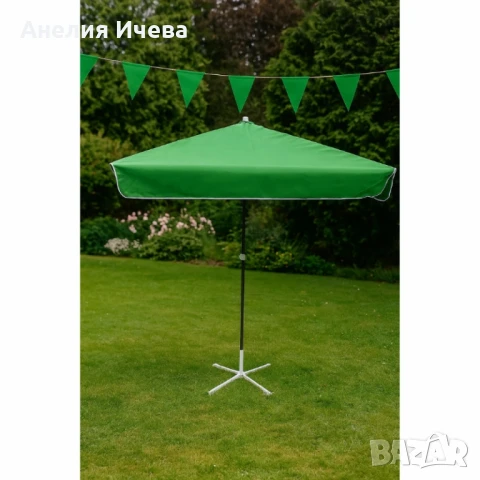 ПРОМОЦИЯ!!!Комплект градински чадър със стойка.