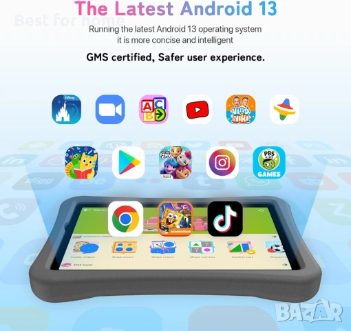 UMIDIGI Kids Tablet, G1 Tab Android за деца, 10.1", 4+4G+64G до 1TB, снимка 5 - Таблети - 53843504
