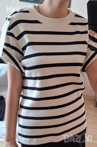 Топ Massimo Dutti нов с етикет, снимка 12 - Тениски - 53696382