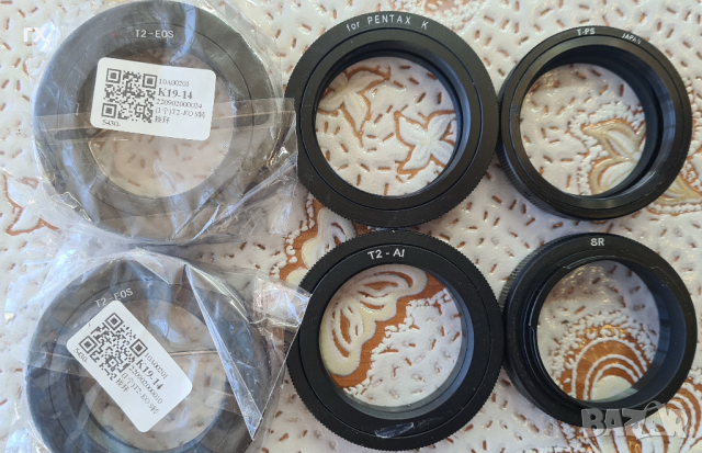 Преходници T2 към EOS, Nikon, Tamron Adaptall m42