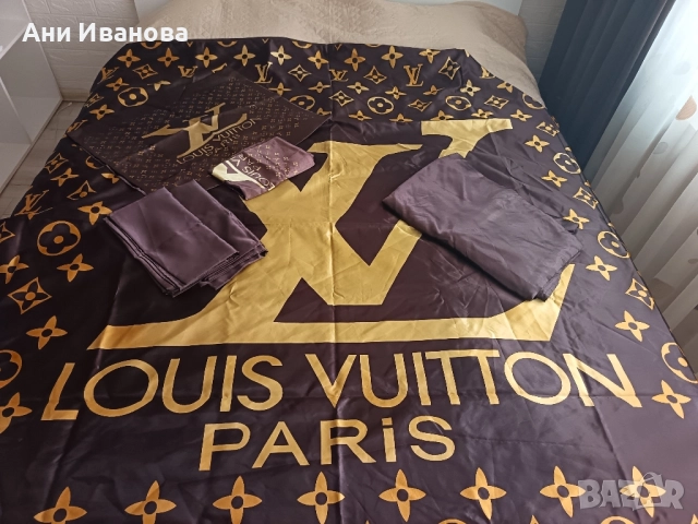 продавам спален комплект сатен., снимка 2 - Спално бельо - 51885170