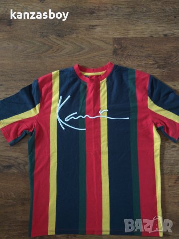 Karl Kani Signature Stripe T-Shirt - страхотна мъжка тениска , снимка 7 - Тениски - 40404673