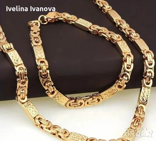 Страхотен мъжки комплект- ланец и гривна