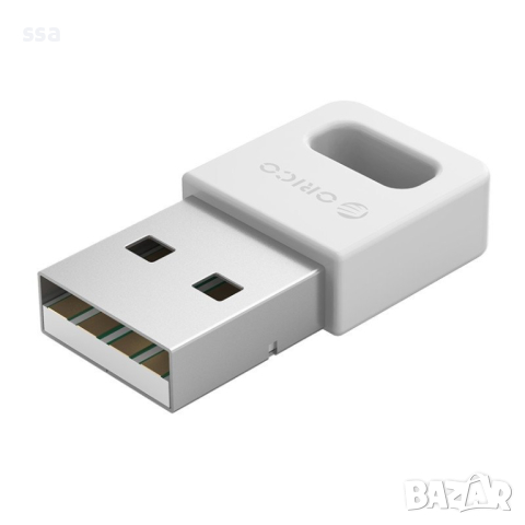 Orico блутут адаптер Bluetooth 4.0 USB adapter, white - BTA-409-WH, снимка 3 - Мрежови адаптери - 44782685