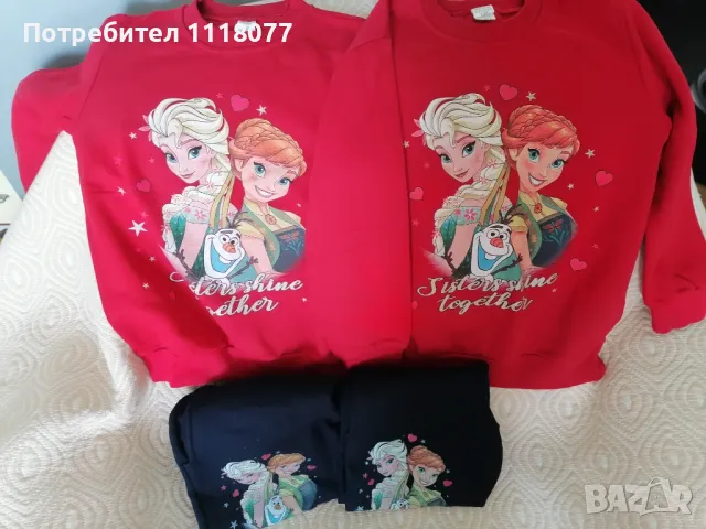 Детски ватирани комплекти  Елза и Ана, снимка 4 - Детски комплекти - 48039743