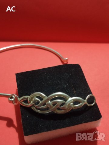Стара сребърна гривна , снимка 5 - Антикварни и старинни предмети - 39247609