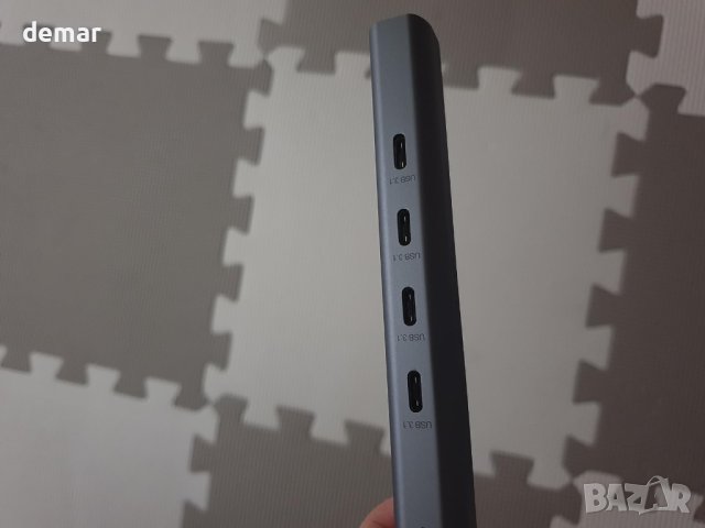 10Gbps USB C хъб, 4*USB C 3.1, 100 W мощност (не поддържа монитор), снимка 9 - Кабели и адаптери - 42178051