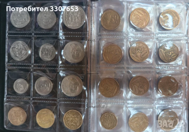 монети  Южна Африка 97 бр, снимка 2 - Нумизматика и бонистика - 50686241