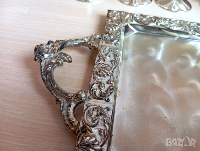 Страхотен Посребрен Сервиз, снимка 5 - Антикварни и старинни предмети - 44523430