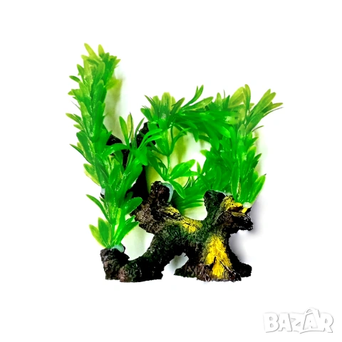 Декорация за аквариум. Изкуствени растения за аквариум. Изкуствени водорасли. Керамична декорация , снимка 2 - Оборудване за аквариуми - 35970420