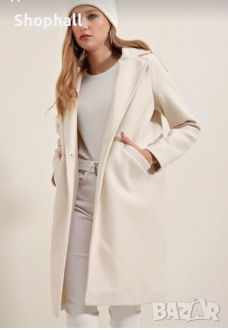 Дамско елегантно палто. Размери M и L, снимка 5 - Якета - 53326352