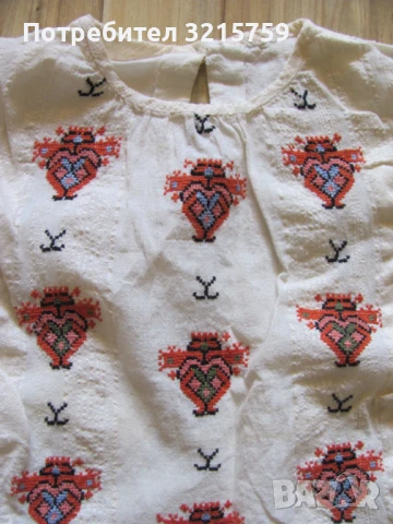 Копринена Риза, блуза , кенар , бродерия , носия, снимка 2 - Антикварни и старинни предмети - 50929218