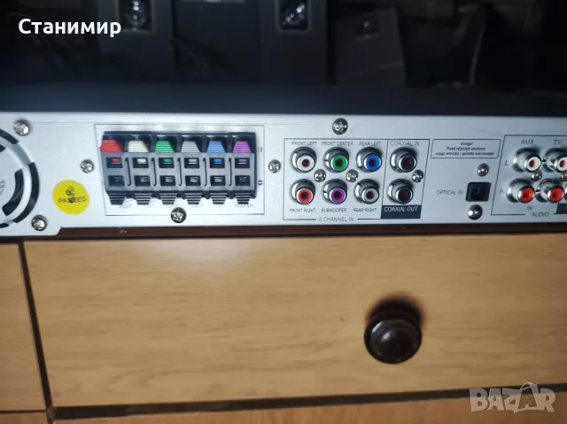 5.1 Домашно кино Philips HTR 5000 (Рисивър, Колони, Субуфер и Дистанционно), снимка 10 - Плейъри, домашно кино, прожектори - 55784074