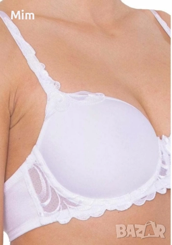 Triumph 80 B Бял сутиен с дантела , снимка 2 - Бельо - 52438079