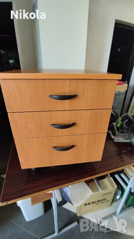 Шкафче на колела за бюро - контейнер с три чекмеджета 46,5/51,5/55, снимка 14 - Шкафове - 51099144