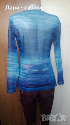 Еластична мрежеста блуза в корал и розово🍀❤M,L❤🍀арт.4086, снимка 6 - Блузи с дълъг ръкав и пуловери - 36247748
