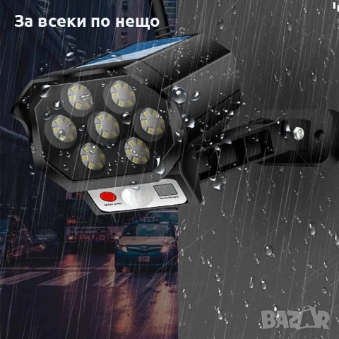 Соларна лампа тип камера за наблюдение BK36, 42 светодиода, снимка 5 - Соларни лампи - 51106214