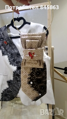 Ръчно изработен комплект, снимка 3 - Елеци - 53655128