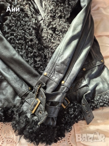 Елегантно кожено яке естествена кожа и яка, снимка 3 - Якета - 53690183