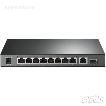 Суич TP-Link TL-SG1210P 10-портов Гигабитов настолен комутатор 20Gbps, снимка 2 - Суичове - 34545698