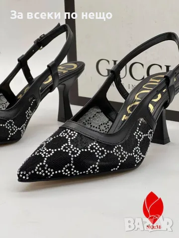 Gucci Дамски Обувки На Ток Гучи - Различни Цветове Код SB-54, снимка 5 - Дамски обувки на ток - 55724373