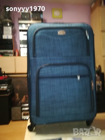 КУФАР 76Х47Х25СМ RED & BLUE DENIM-ЧЕРВЕН ИЛИ СИН 2008231717, снимка 11 - Куфари - 41912526