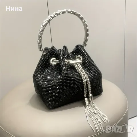 Мека блестяща чанта All Around Diamante, снимка 3 - Чанти - 49832939