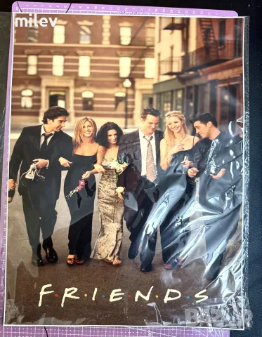 Ретро плакат "Приятели" (Friends) – Висококачествен канавас (платно)