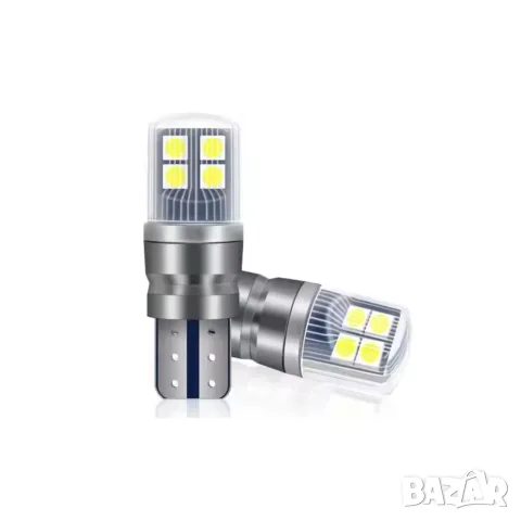 LED крушки T10 8 SMD 12V 2 броя, снимка 2 - Аксесоари и консумативи - 55864975