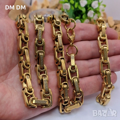 Комплект „Greek Link Supreme“ 18К позлата✨