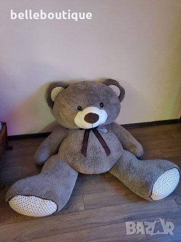 Огромно страхотно плюшено кафяво мече 150 см., снимка 7 - Плюшени играчки - 35792109