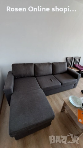 Разтегателен ъглов диван, снимка 3 - Дивани и мека мебел - 53835394