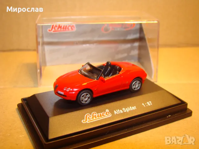 SCHUCO H0 1/87 ALFA ROMEO SPIDER МОДЕЛ КОЛИЧКА, снимка 2 - Колекции - 48557014