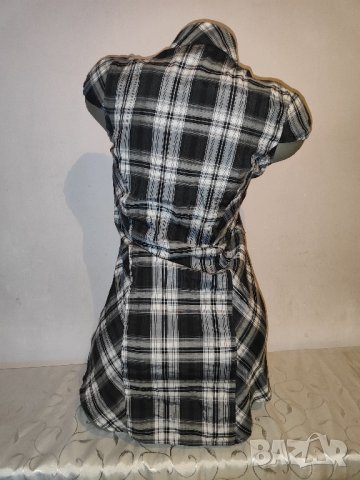 Риза- рокля каре Clockhouse р-р S 100 % памук, снимка 7 - Рокли - 42504356
