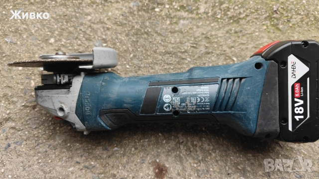 Ъглошлайф на батерии Bosh 18-125 Professional, снимка 2 - Други инструменти - 53614106