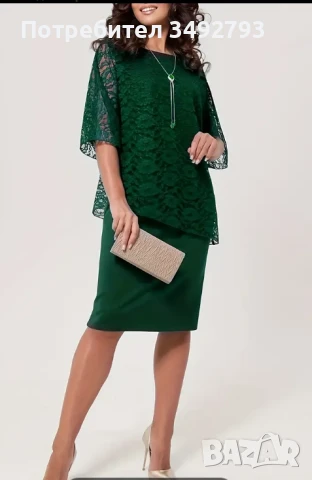 Дамска рокля с дантела, снимка 2 - Рокли - 51197187