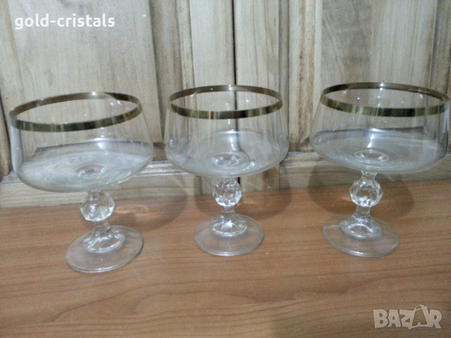Ретро кристални чаши, снимка 4 - Антикварни и старинни предмети - 36200836
