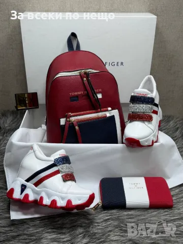 Tommy Hilfiger Дамски Маратонки На Платформа👟Дамски Спортни Обувки Томи Хилфигер Код D2016, снимка 6 - Маратонки - 49383101
