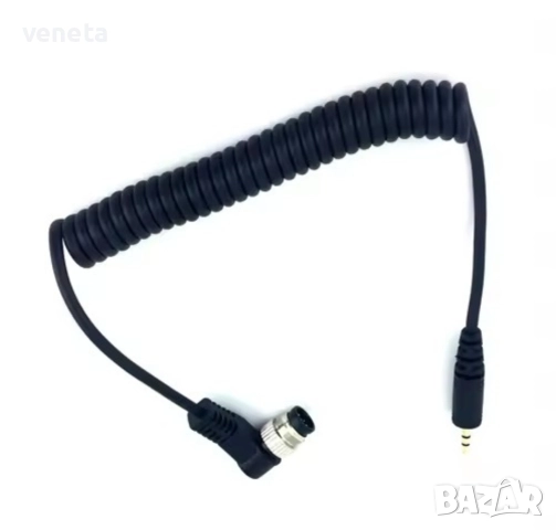 2.5mm 3.5mm дистанционен кабел Свързващ кабел за Nikon D850 D810 D700 D800 D300S D300 D4 D3X D2  , снимка 3 - Батерии, зарядни - 52955742