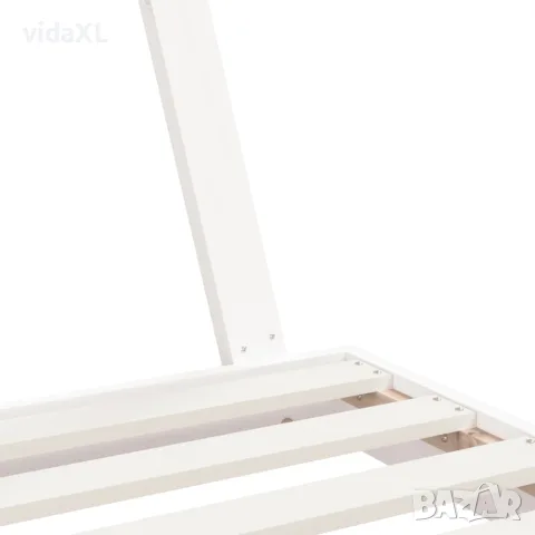 vidaXL Рамка за детско легло, бяла, 70x140 см, бор масив, снимка 7 - Бебешки легла и матраци - 56148159