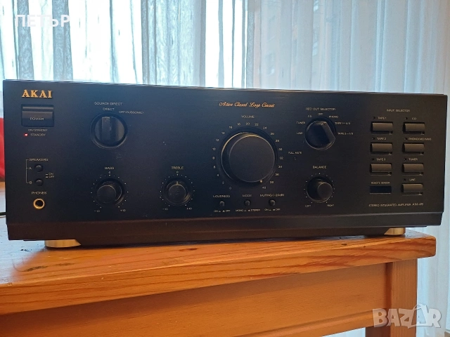 AKAI AM 49 .42.5x15.6.x37.см 12кг . 8 Ohm 2 x 120 w.4 Ohm 2 x 180 w
