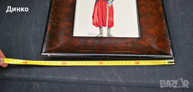 Стара картина от 1918година акварел., снимка 4 - Антикварни и старинни предмети - 50147002