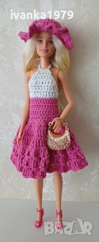 Дрехи за кукла Барби нови ръчно изработени , снимка 2 - Кукли - 50309093