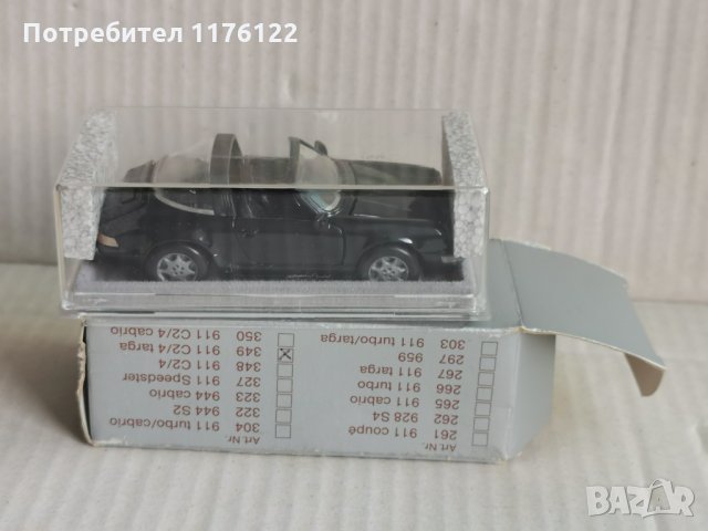1/43 NZG Porsche 911 Turbo / Targa / Cabriolet / Roadster /Made In Germany/ Порше Модели Нови В Кути, снимка 8 - Коли, камиони, мотори, писти - 35997690