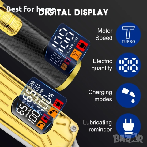 Комплект машинка за подстригване HIENA PRO за мъже, фризьорски комплект , снимка 3 - Машинки за подстригване - 53571925