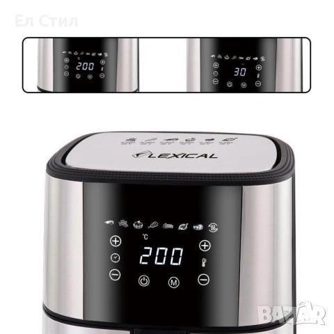 Най-ново поколение фритюрник за пържене без мазнина с капацитет, снимка 4 - Фритюрници - 53866809